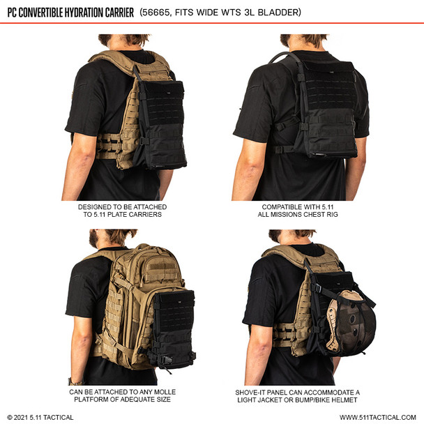 PC Convertible Hydration Carrier - Infographic
