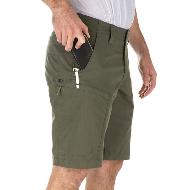 Apex 11" Shorts - TDU Green (side)