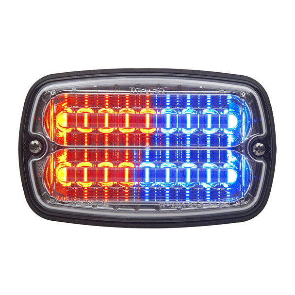 Whelen M6 Series Lighthead - Red/Blue Clear (front)