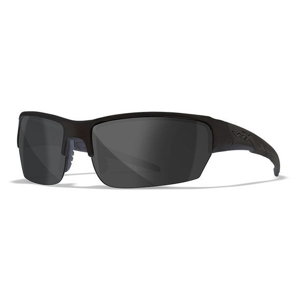 WX Saint - Smoke Grey Lens with Matte Black Frame (angled)