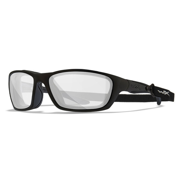 WX Brick - Clear Lens + Matte Black Frame (strap attached)