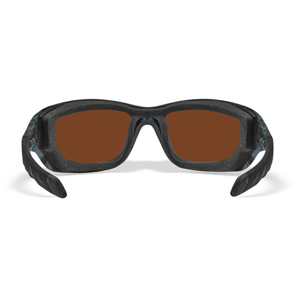 WX Gravity - CAPTIVATE™ Polarized Green Mirror Lens + Black Crystal Frame (back)