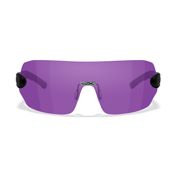 WX Detection - Purple Lens + Matte Black Frame (front)