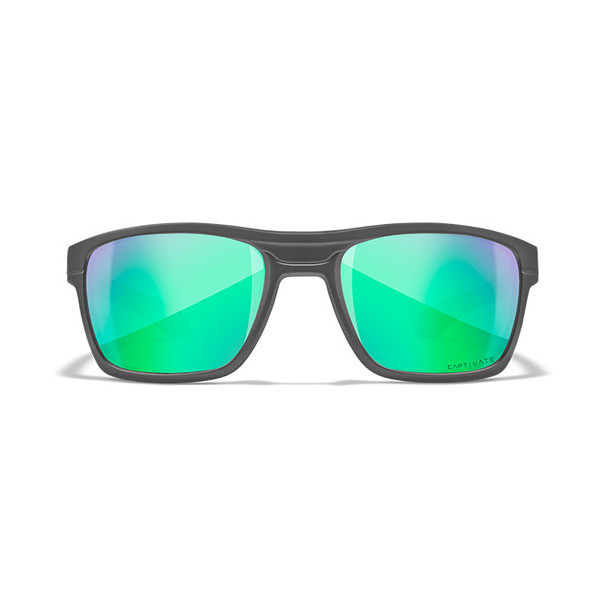 WX Kingpin - CAPTIVATE™ Polarized Green Mirror Lens (front)