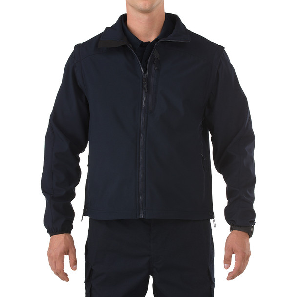 Valiant Softshell Jacket - Dark Navy (front)