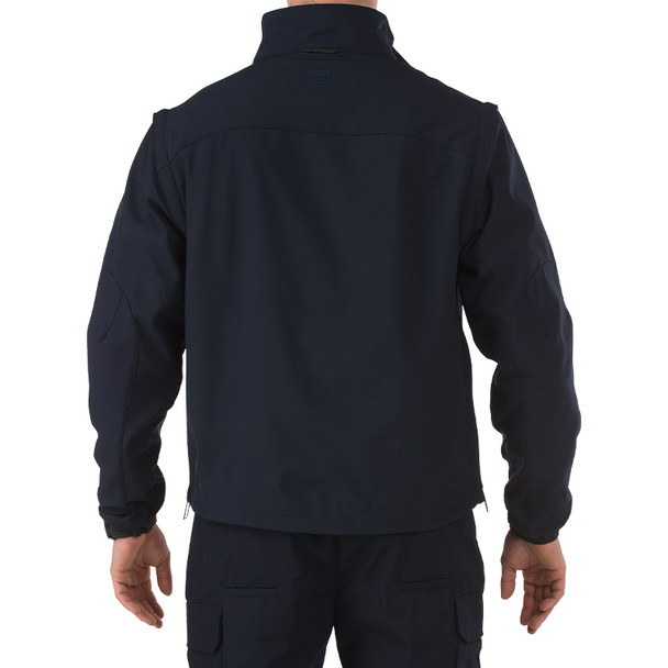 Valiant Softshell Jacket - Dark Navy (back)