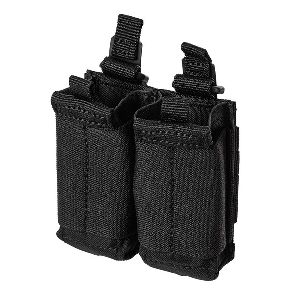 Flex Double Pistol Mag Pouch 2.0 - Black (angled)