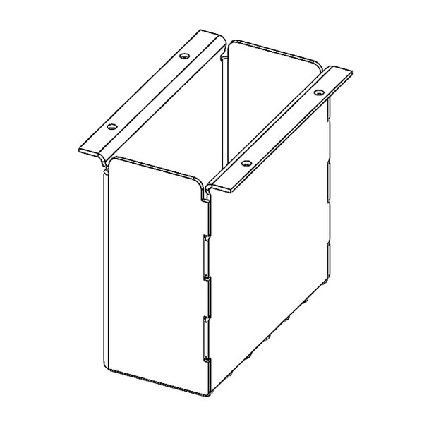 5" Accessory Pocket, 4.8" Deep for 3.3"W Section of Wide Consoles (isoview drawing)