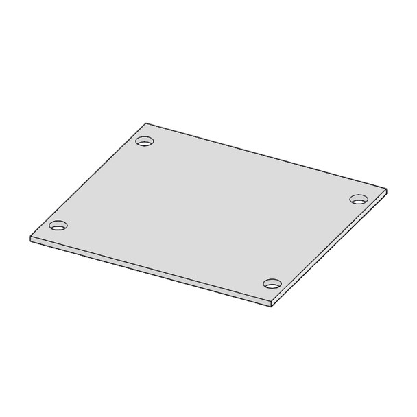 3" Filler Plate for Wide VSW Consoles (isoview drawing)