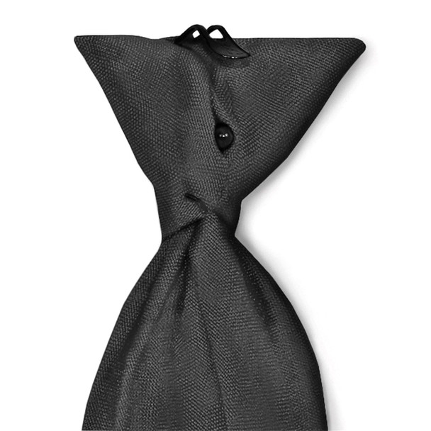 3.0" x 18" Polyester Clip-On Necktie with Buttonholes