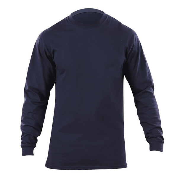 Station Wear Long Sleeve Tee - Fire Navy (front)