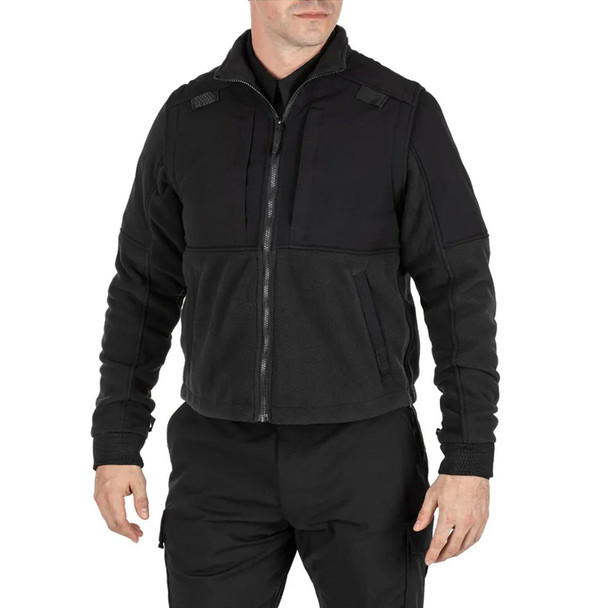 5-in-1 Jacket 2.0 - Black (softshell front)