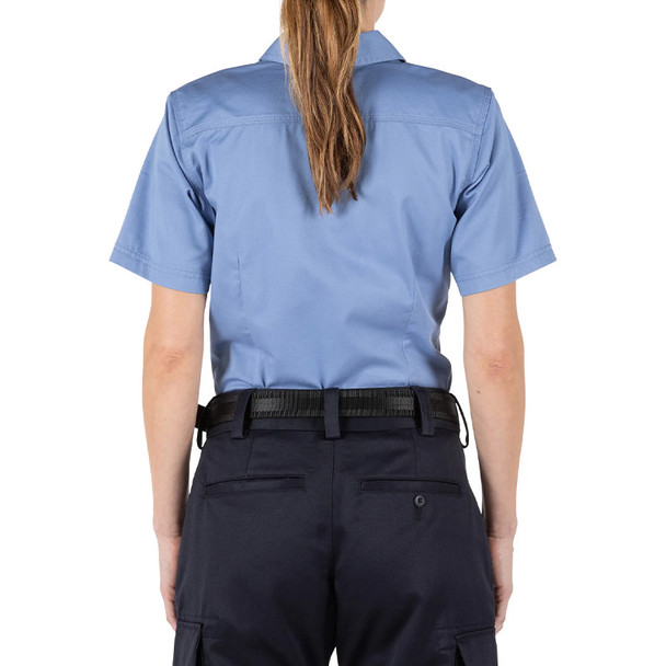 Women's Company Short Sleeve Shirt - Fire Med Blue (back)