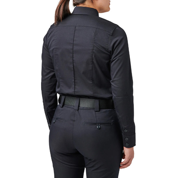 Women's Stryke PDU Twill Class B Long Sleeve Shirt - Midnight Navy (back)