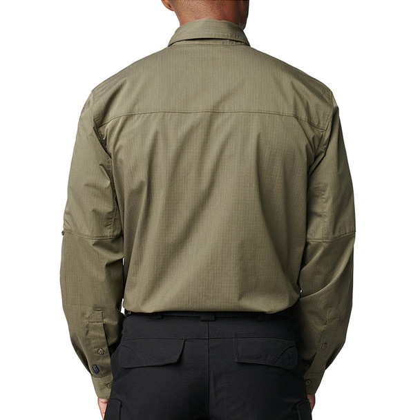 Men's Stryke® Long Sleeve Shirt - Ranger Green (back)