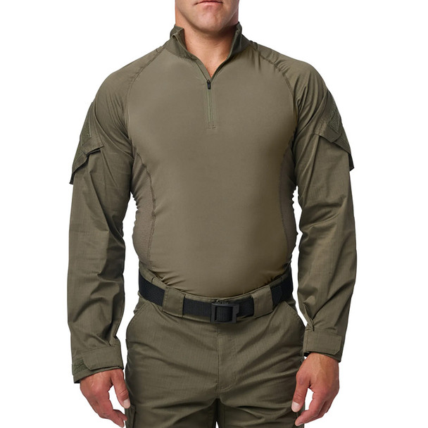 Flex-Tac® TDU Rapid Long Sleeve Shirt - Ranger Green (front)