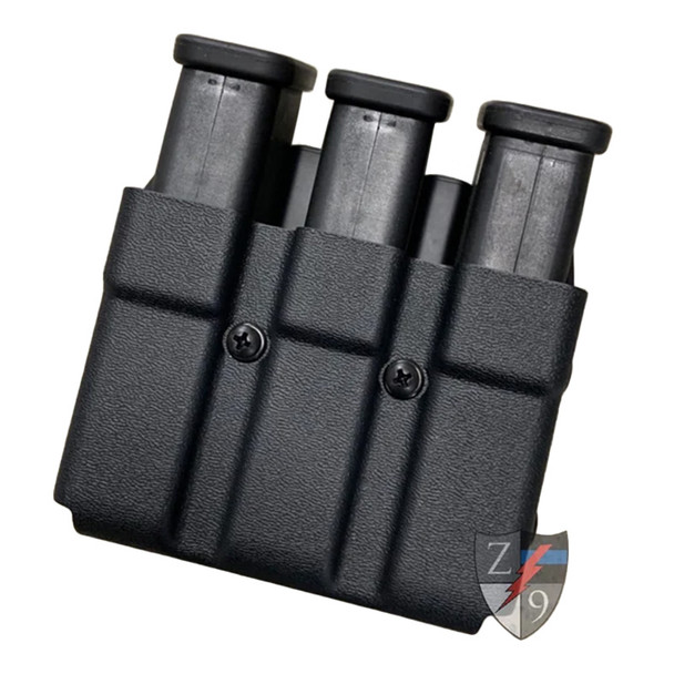 Triple Mag Case - Glock 45cal - Plain Black