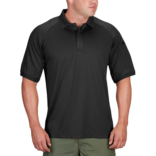 Men's Snag-Free Short Sleeve Polo - Black