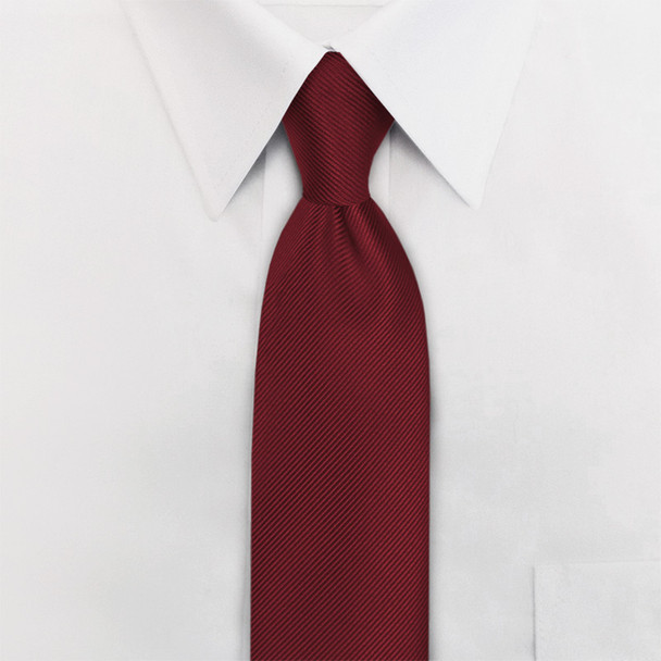 18" Clip-On Necktie - Maroon