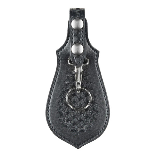Model 168 Key Ring 2-Snap Holder - Basketweave