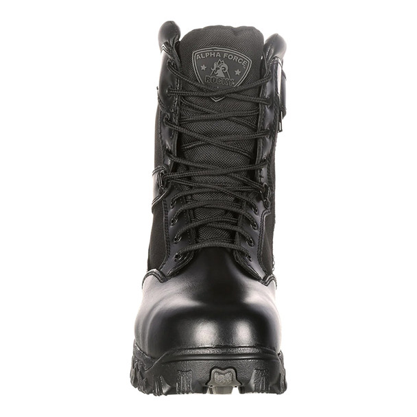 Rocky AlphaForce Zipper Composite Toe Public Service Boot - Front Rocky AlphaForce Zipper Composite Toe Public Service Boot - Front