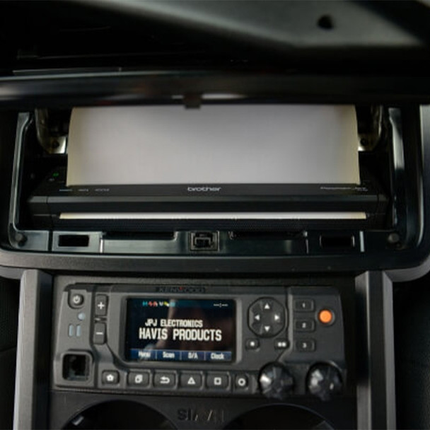Brother PocketJet Printer Mount for VSX Consoles for 2020+ Ford Interceptor Utility - Installed (2)