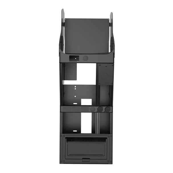 Vehicle-Specific 15" Wide Angled Console with PocketJet 6 & 7 Printer for 2021-2024 Chevrolet Tahoe Police Pursuit Vehicle - 5