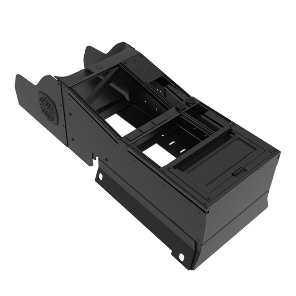 Vehicle-Specific 15" Wide Angled Console with PocketJet 6 & 7 Printer for 2021-2024 Chevrolet Tahoe Police Pursuit Vehicle