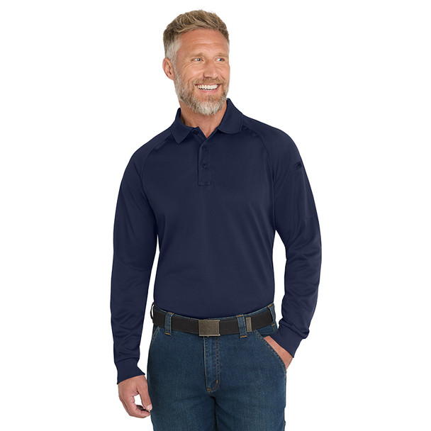 Long Sleeve Snag-Proof Tactical Polo - Dark Navy