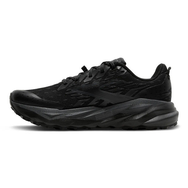 Women's Cascadia 19 - Black/Black/Ebony - Left