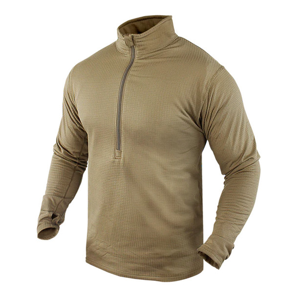 Condor Base II Zip Pullover – Grid Fleece Breathable Mid Zip With