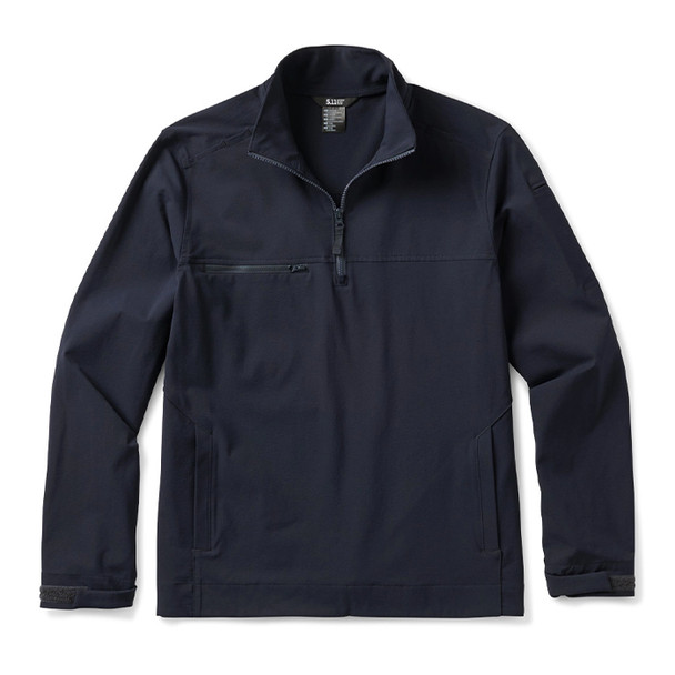 Softshell Job Shirt Quarter Zip Pullover - Dark Navy