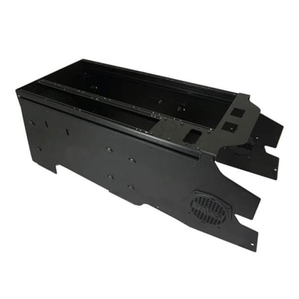 Vehicle-Specific 24" Wide Flat Console for 2021+ Ford F-150 Police Responder - 4