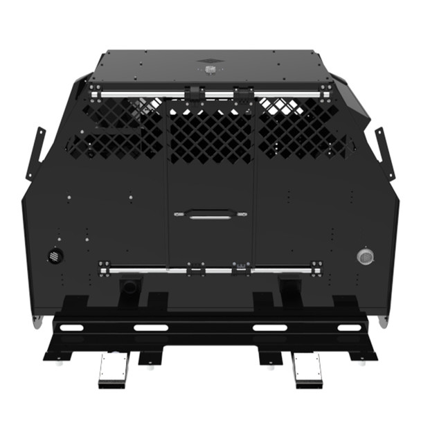 Standard K9 Transport System with Side Door Storage for 2017+ Ford F-Series - Black - 2