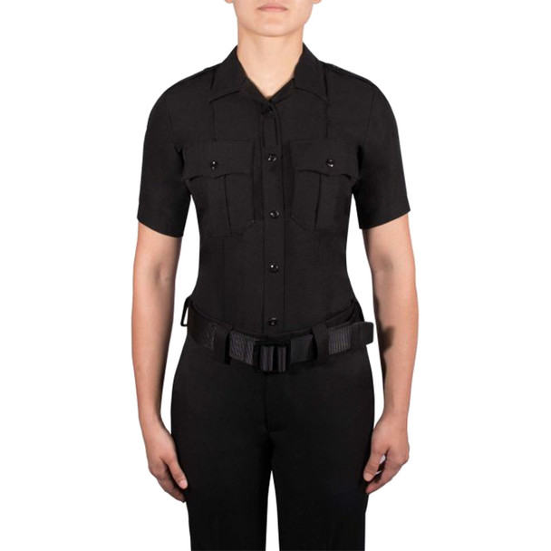 Women's Short Sleeve Polyester Supershirt® - Black