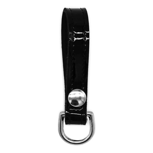Sam Browne D-Ring Attachment - Clarino - Silver