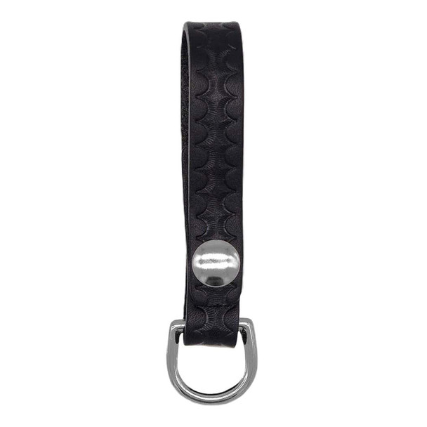 Sam Browne D-Ring Attachment - Basketweave - Silver