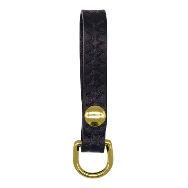 Sam Browne D-Ring Attachment - Basketweave - Gold