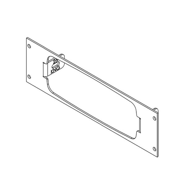 1-Piece Equipment Mounting Bracket (C-EB25-KNG-1P) (isoview drawing)