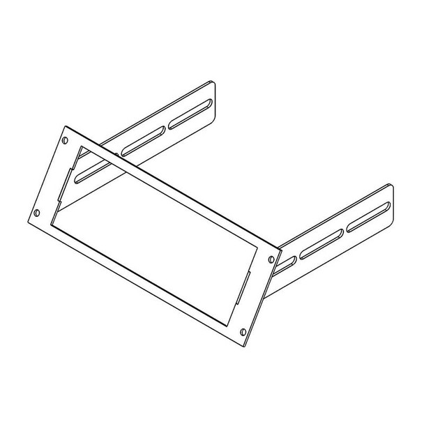 Angled 1-Piece Equipment Mounting Bracket (C-EB30-MMT-1P-A) (isoview drawing)