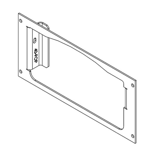 1-Piece Equipment Mounting Bracket (C-EB40-FOP-1P) (isoview drawing)