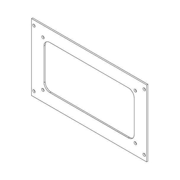 1-Piece Equipment Mounting Bracket (C-EB50-LCS-1P) - Isoview Drawing