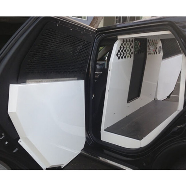 Standard White K9 Transport System for 2011-2022 Dodge Durango (entrance)