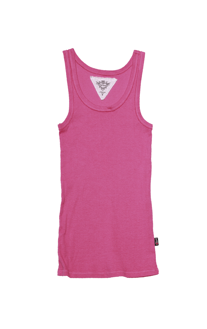 GIRLS 2X1 RIB MODAL BEATER TANK TOPS T2Love, Inc.