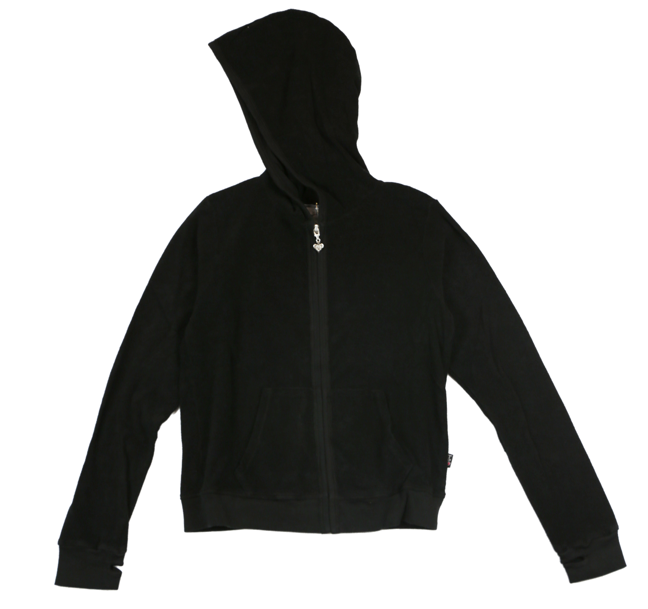 GIRLS TERRY CLOTH HOODED ZIP JACKET WITH THUMBHOLE - T2Love, Inc.