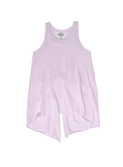 B PINK KNOTTED BACK SWING TANK 