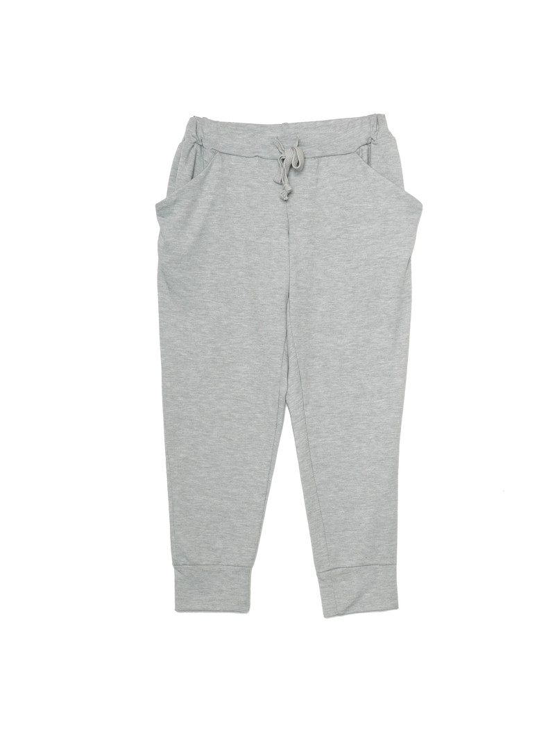 GREY HEATHER SLOUCHING PANTS