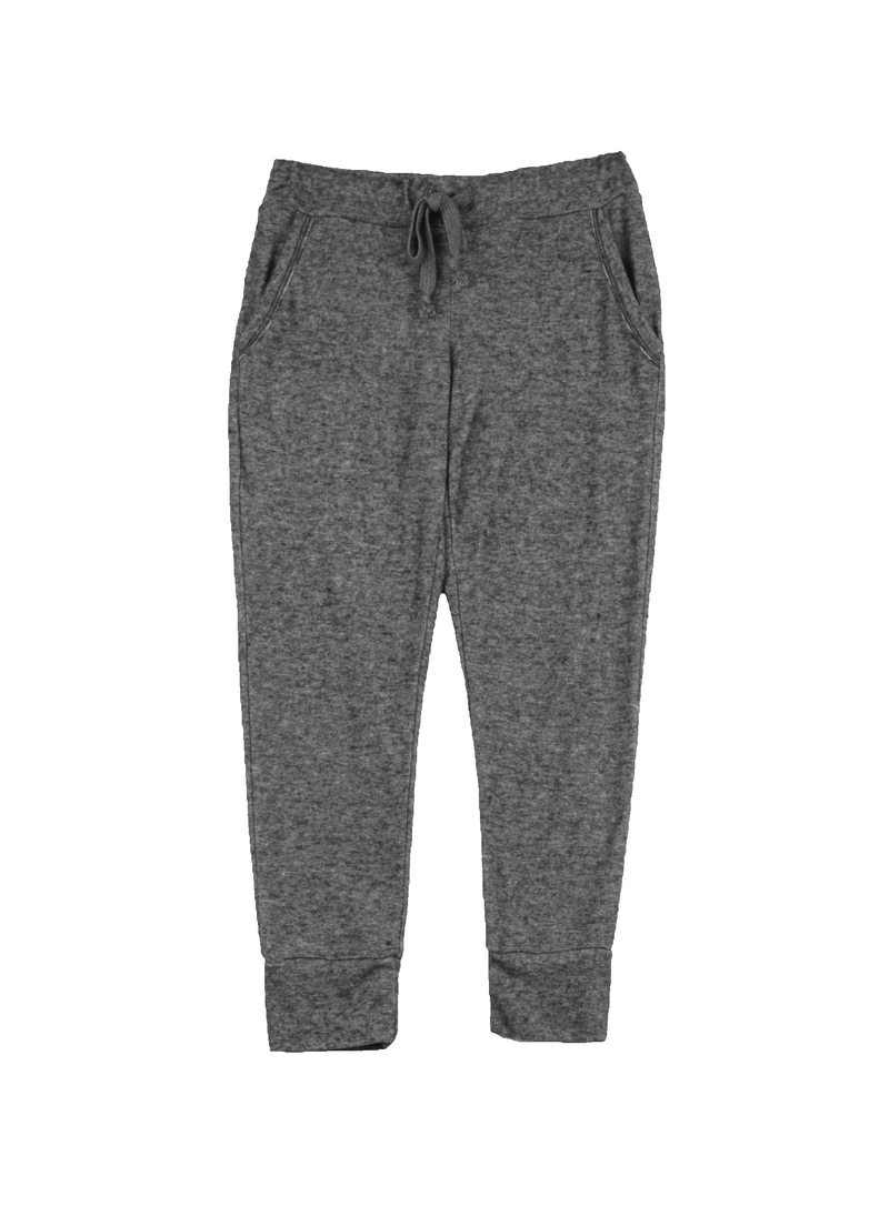 CHARCOAL SLOUCH SWEAT PANTS WITH POCKETS