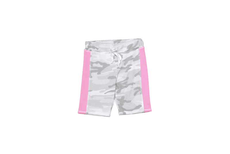 NEON PINK CONTRAST PANEL SHORTS