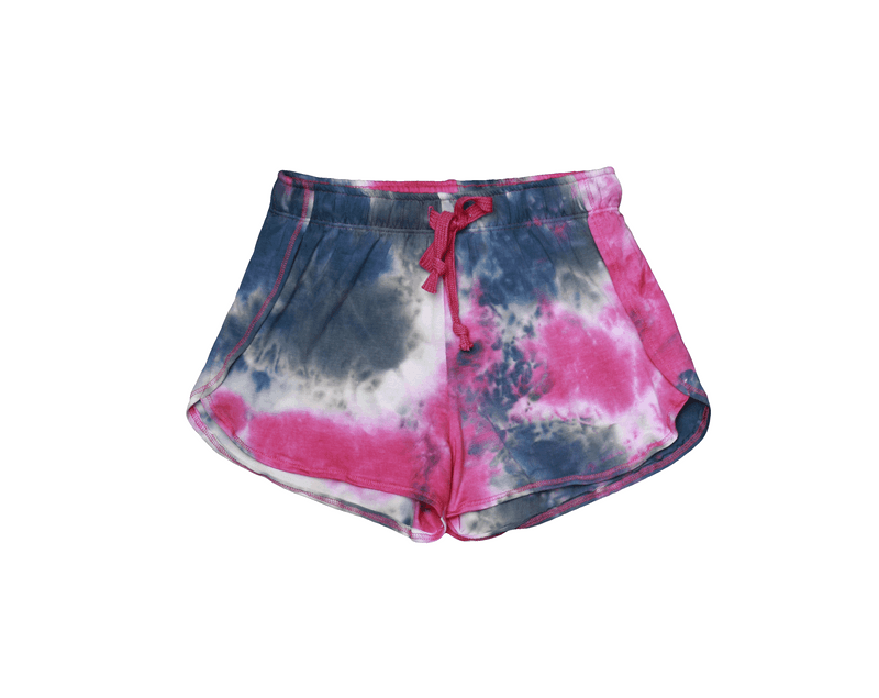 PINK NAVY TIE DYE BEACH SHORT